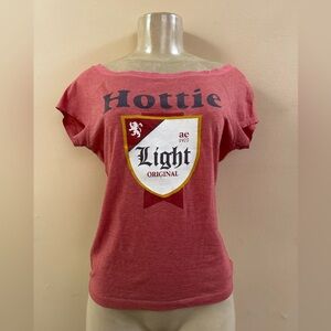 Vintage American Eagle Outfitters HOTTIE Pink Tee Size Medium GUC